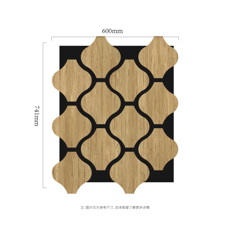 Clover Chain לוח אקוסטי MDF-על-PET מודולרי Clover Chain לוח אקוסטי MDF-על-PET מודולרי