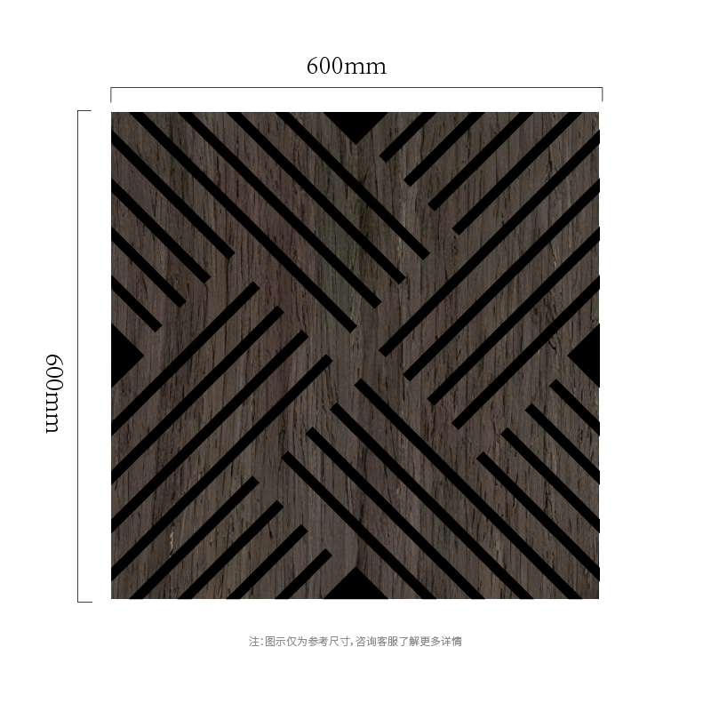 לוח קיר אקוסטי Crossline Diagonal MDF-על-PET