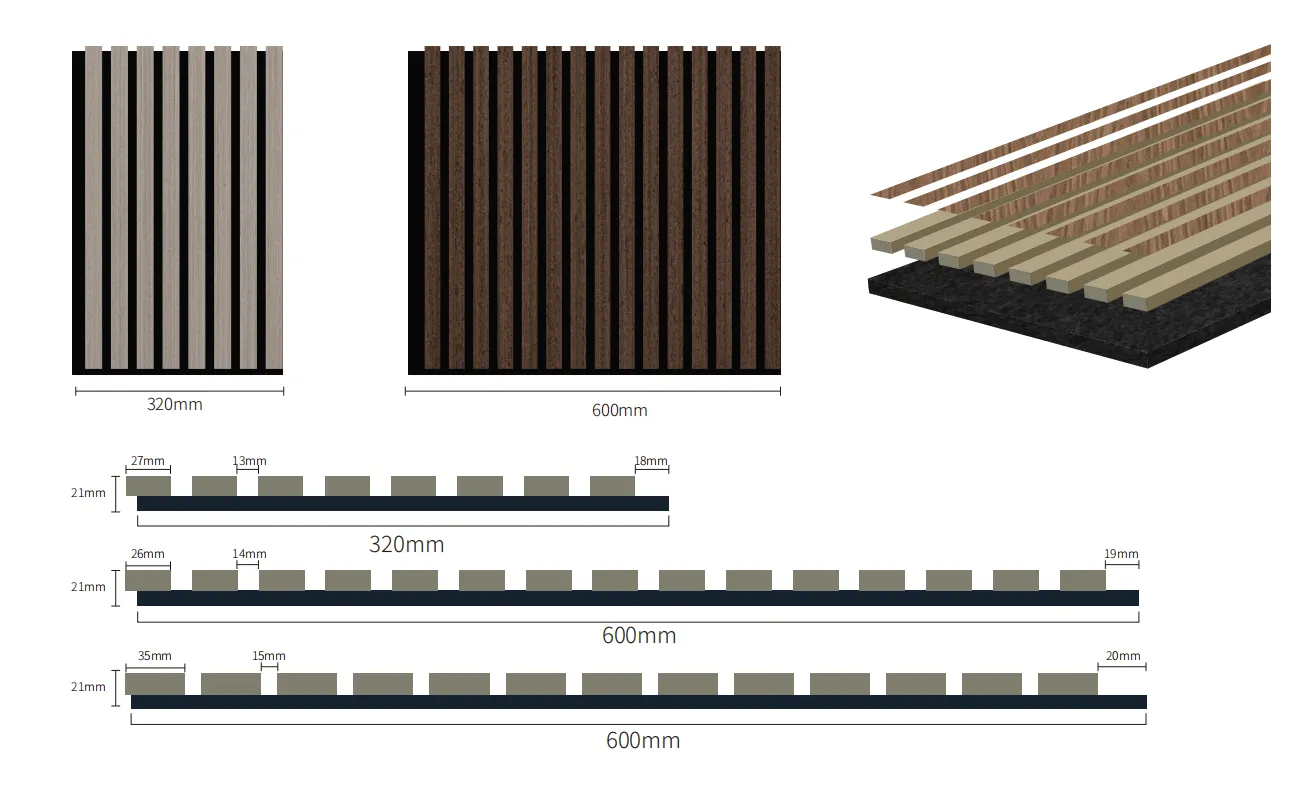 Colored PET Acoustic Panels for Interior Wall Decoration
