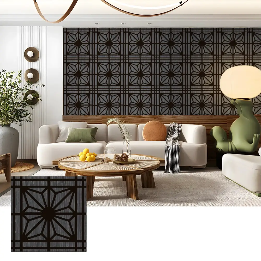 לוחות אקוסטיים פורניר עץ טבעי לקירות קולנוע